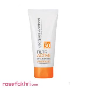 کرم ضد آفتاب پوست - کرم ضد آفتاب بی رنگ پوست چرب SPF 50 ژاک آندرل حجم 50 میلی لیتر