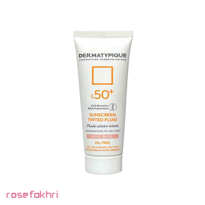 ضد آفتاب - فلویید ضد آفتاب رنگی فاقد چربی SPF50 درماتیپیک رنگ رز بژ مناسب پوست چرب حجم 50 میل